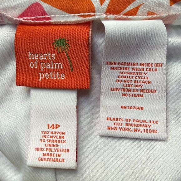 Hearts of Palm Lot of 2 Tropical Print Stretch Mini Skirts Skort Women’s 14P - Picture 5 of 10